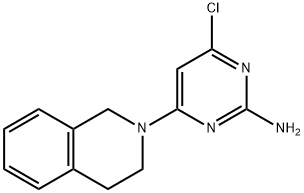 4-CHLORO-6-[3,4-DIHYDRO-2(1H)-ISOQUINOLINYL]-2-PYRIMIDINAMINE Struktur