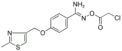 O1-(2-CHLOROACETYL)-4-[(2-METHYL-1,3-THIAZOL-4-YL)METHOXY]BENZENE-1-CARBOHYDROXIMAMIDE Struktur