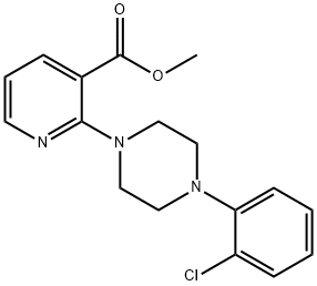 METHYL 2-[4-(2-CHLOROPHENYL)PIPERAZINO]NICOTINATE Struktur