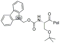 FMOC-SER(TBU)-WANG RESIN Struktur