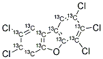 13C12-2,3,4,7,8-PENTACHLORODIBENZOFURAN Struktur