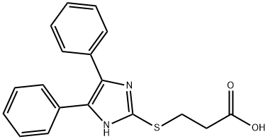 3-[(4,5-DIPHENYL-1H-IMIDAZOL-2-YL)THIO]PROPANOIC ACID Struktur