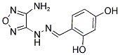 2,4-DIHYDROXYBENZALDEHYDE (4-AMINO-1,2,5-OXADIAZOL-3-YL)HYDRAZONE Struktur