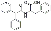 2-DIPHENYLACETYLAMINO-3-PHENYL-PROPIONIC ACID Struktur