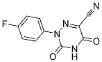 2-(4-FLUOROPHENYL)-3,5-DIOXO-2,3,4,5-TETRAHYDRO-1,2,4-TRIAZINE-6-CARBONITRILE Struktur