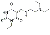 (5Z)-1-ALLYL-5-({[2-(DIETHYLAMINO)ETHYL]AMINO}METHYLENE)-2-THIOXODIHYDROPYRIMIDINE-4,6(1H,5H)-DIONE Struktur