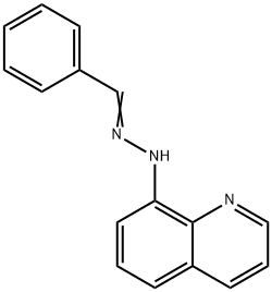 BENZENECARBALDEHYDE N-(8-QUINOLINYL)HYDRAZONE Struktur