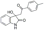 3-HYDROXY-3-(2-OXO-2-P-TOLYL-ETHYL)-1,3-DIHYDRO-INDOL-2-ONE Struktur