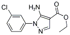 ETHYL 5-AMINO-1-(3-CHLOROPHENYL)-1H-PYRAZOLE-4-CARBOXYLATE Struktur