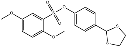 4-(1,3-DITHIOLAN-2-YL)PHENYL 2,5-DIMETHOXYBENZENESULFONATE Struktur