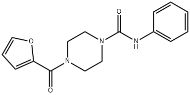 (4-(2-FURYLCARBONYL)PIPERAZINYL)-N-BENZAMIDE Struktur