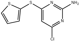 4-CHLORO-6-(2-THIENYLSULFANYL)-2-PYRIMIDINAMINE Struktur