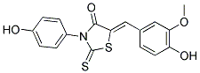 (5Z)-5-(4-HYDROXY-3-METHOXYBENZYLIDENE)-3-(4-HYDROXYPHENYL)-2-THIOXO-1,3-THIAZOLIDIN-4-ONE Struktur