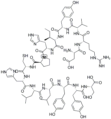 ASP-ARG-VAL-TYR-ILE-HIS-PRO-CYS-HIS-LEU-LEU-TYR-TYR-SER Struktur