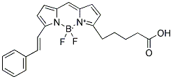 4,4-DIFLUORO-5-STYRYL-4-BORA-3A,4A-DIAZA-S-INDACENE-3-PENTANOIC ACID Struktur