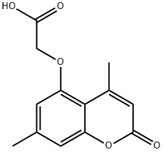 (4,7-DIMETHYL-2-OXO-2H-CHROMEN-5-YLOXY)-ACETIC ACID Struktur