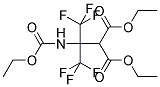 DIETHYL 2-[1-[(ETHOXYCARBONYL)AMINO]-2,2,2-TRIFLUORO-1-(TRIFLUOROMETHYL)ETHYL]MALONATE Struktur