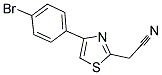 (4-(4-BROMOPHENYL)-1,3-THIAZOL-2-YL)ACETONITRILE Struktur