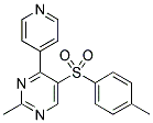 2-METHYL-5-[(4-METHYLPHENYL)SULPHONYL]-4-(PYRIDIN-4-YL)PYRIMIDINE Struktur