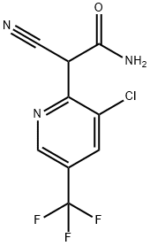 2-[3-CHLORO-5-(TRIFLUOROMETHYL)-2-PYRIDINYL]-2-CYANOACETAMIDE Struktur