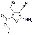 5-AMINO-3-BROMOMETHYL-4-CYANO-THIOPHENE-2-CARBOXYLIC ACID ETHYL ESTER Struktur