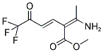 METHYL 2-(1-AMINOETHYLIDENE)-6,6,6-TRIFLUORO-5-OXOHEX-3-ENOATE Struktur