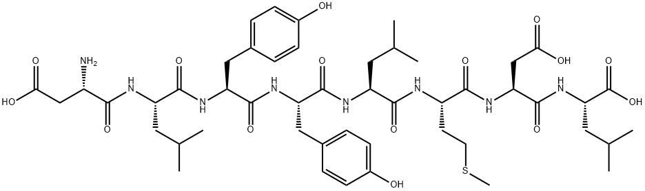 FIBRONECTIN RECEPTOR PEPTIDE (124-131) Struktur