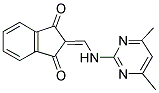 2-(((4,6-DIMETHYLPYRIMIDIN-2-YL)AMINO)METHYLENE)INDANE-1,3-DIONE Struktur