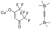 [BIS(TRIMETHYLSILYL)ACETYLENE](HEXAFLUOROACETYLACETONATO)COPPER(I) Struktur