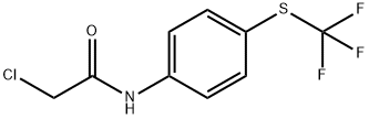 2-CHLORO-N-(4-(TRIFLUOROMETHYLTHIO)PHENYL)ETHANAMIDE Struktur