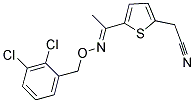 2-(5-([(2,3-DICHLOROBENZYL)OXY]ETHANIMIDOYL)-2-THIENYL)ACETONITRILE Struktur