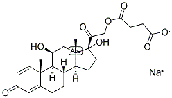 1,4-PREGNADIEN-11BETA,17ALPHA,21-TRIOL-3,20-DIONE 21-SUCCINATE SODIUM Struktur