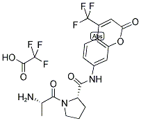 ALA-PRO-7-AMIDO-4-TRIFLUOROMETHYLCOUMARIN, TFA Struktur