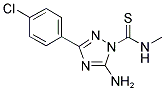 5-AMINO-3-(4-CHLOROPHENYL)-TRIAZOLE-METHYL-THIOCARBOXAMIDE Struktur