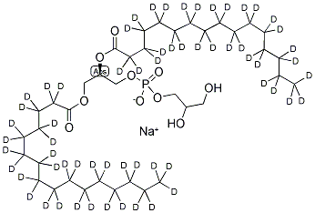 1,2-DIPALMITOYL-D62-SN-GLYCERO-3-[PHOSPHO-RAC-(1-GLYCEROL)] (SODIUM SALT) Struktur