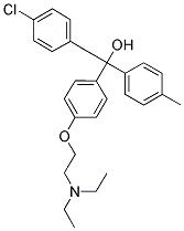 1-(4-(2-DIETHYLAMINOETHOXY)PHENYL)-1-P-TOLYL-2-(4-CHLOROPHENYL)ETHANOL Struktur