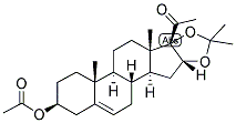 5-PREGNEN-3BETA, 16ALPHA, 17ALPHA-TRIOL-20-ONE 3-ACETATE 16,17-ACETONIDE Struktur