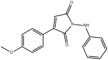 1-ANILINO-3-(4-METHOXYPHENYL)-1H-PYRROLE-2,5-DIONE Struktur