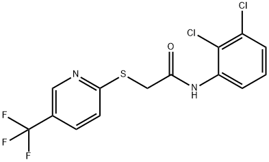 N-(2,3-DICHLOROPHENYL)-2-([5-(TRIFLUOROMETHYL)-2-PYRIDINYL]SULFANYL)ACETAMIDE Struktur