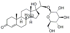 17-ALPHA, 20-BETA-DIHYDROXYPROGESTERONE GLUCURONIDE Struktur