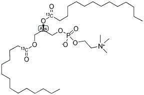 1,2-DIMYRISTOYL[1-13C]-SN-GLYCERO-3-PHOSPHOCHOLINE Struktur