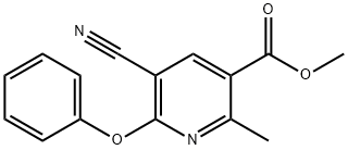 METHYL 5-CYANO-2-METHYL-6-PHENOXYNICOTINATE Struktur