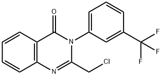 2-(CHLOROMETHYL)-3-[3-(TRIFLUOROMETHYL)PHENYL]-4(3H)-QUINAZOLINONE Struktur