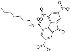 N4-HEPTYL-2,5,7-TRINITRO-9-OXO-9H-FLUORENE-4-CARBOXAMIDE Struktur