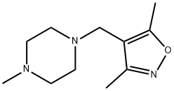 1-[(3,5-DIMETHYL-4-ISOXAZOLYL)METHYL]-4-METHYLPIPERAZINE Struktur