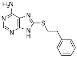 8-((2-PHENYLETHYL)THIO)-9H-PURIN-6-AMINE Struktur