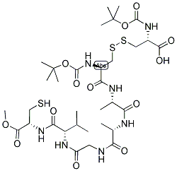 BOC-CYSTINE-ALA-ALA-GLY-VAL-CYSTEINE-OME Struktur