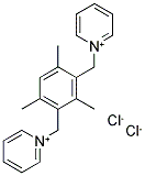 1-[2,4,6-TRIMETHYL-3-(PYRIDINIUM-1-YLMETHYL)BENZYL]PYRIDINIUM DICHLORIDE Struktur