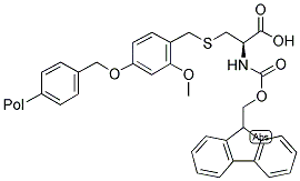 FMOC-CYS(SASRIN(TM)-(R))-OH Struktur