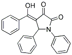 (4Z)-4-[HYDROXY(PHENYL)METHYLENE]-1,5-DIPHENYLPYRROLIDINE-2,3-DIONE Struktur